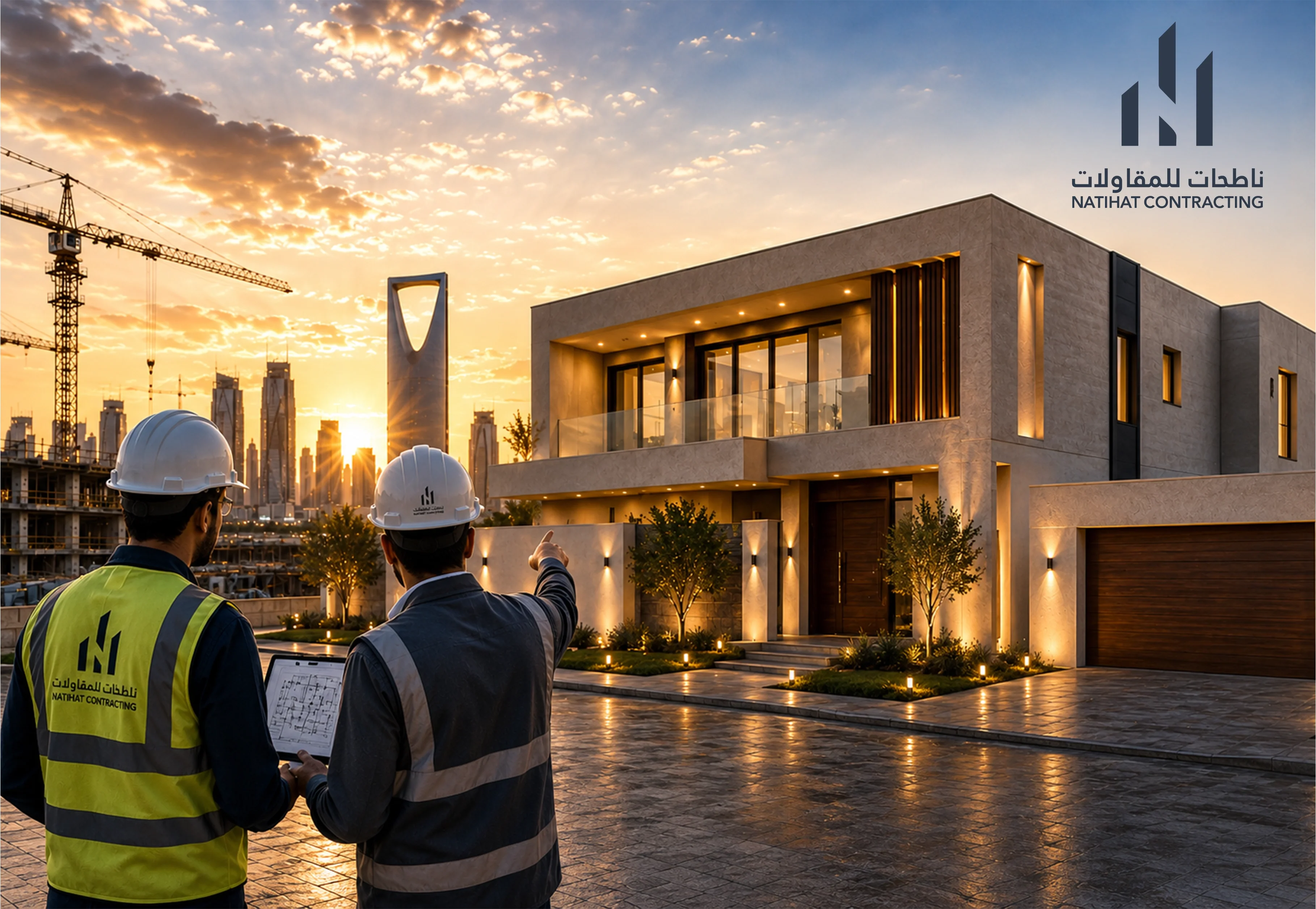 خدمات البناء والتسليم الجاهز في الرياض | شركة الناطحات للمقاولات